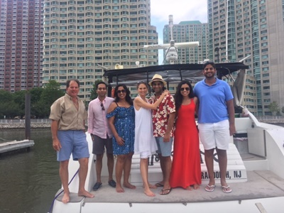 NYC charter boat Yacht 17 stern